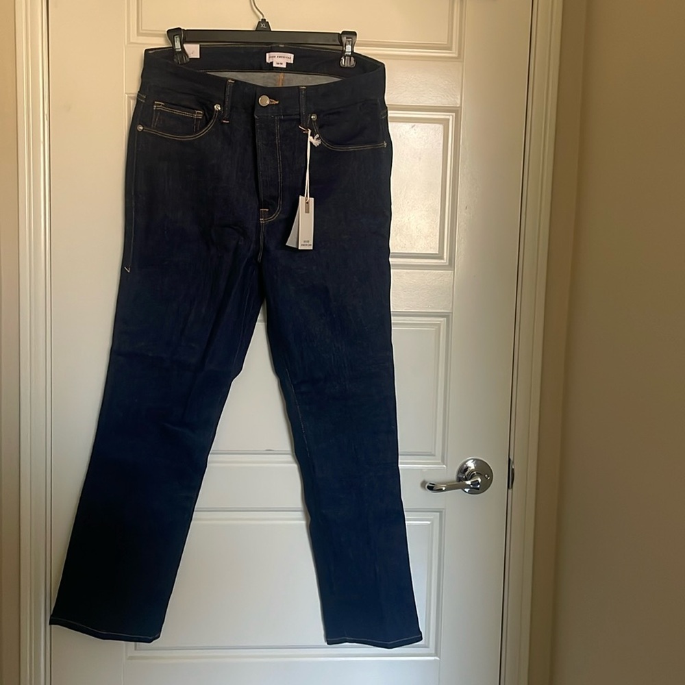 Calik Denim x Good American Jeans- Dark Blue Skinny
